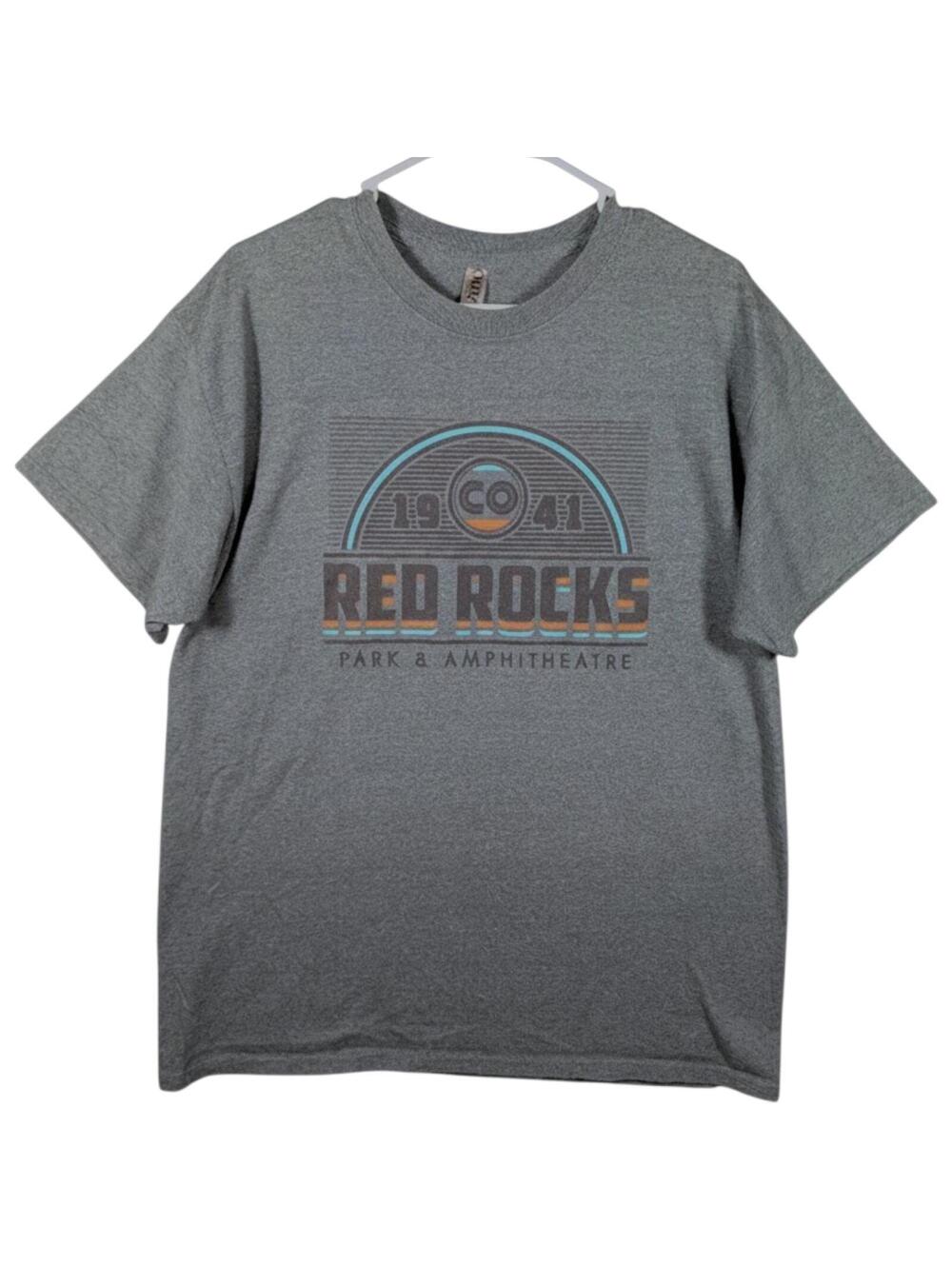 Ouray Red Rocks Park Amphitheatre Music Shirt Large Gray Graphic Tee Colorado
